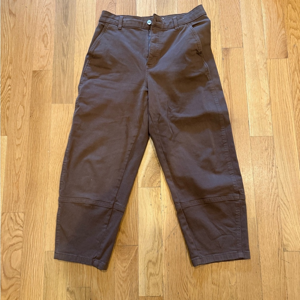 Everlane Utility Barrel Pant Dark Brown
